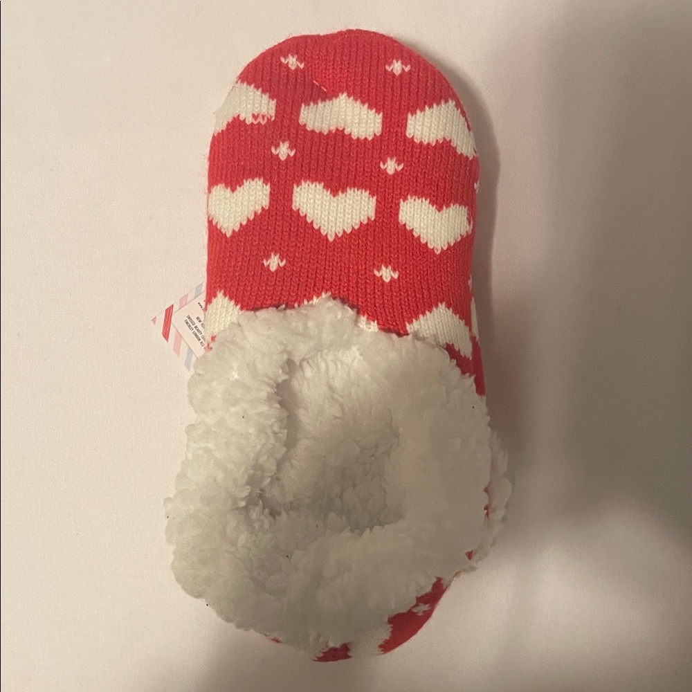 Cozy Heart Patterned Women's Slippers - S/M